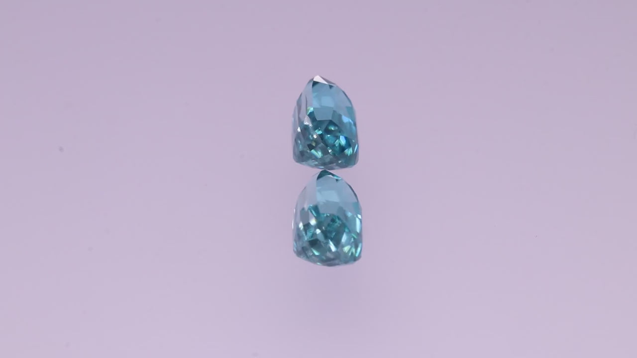 Blue Zircon 9.01 ct